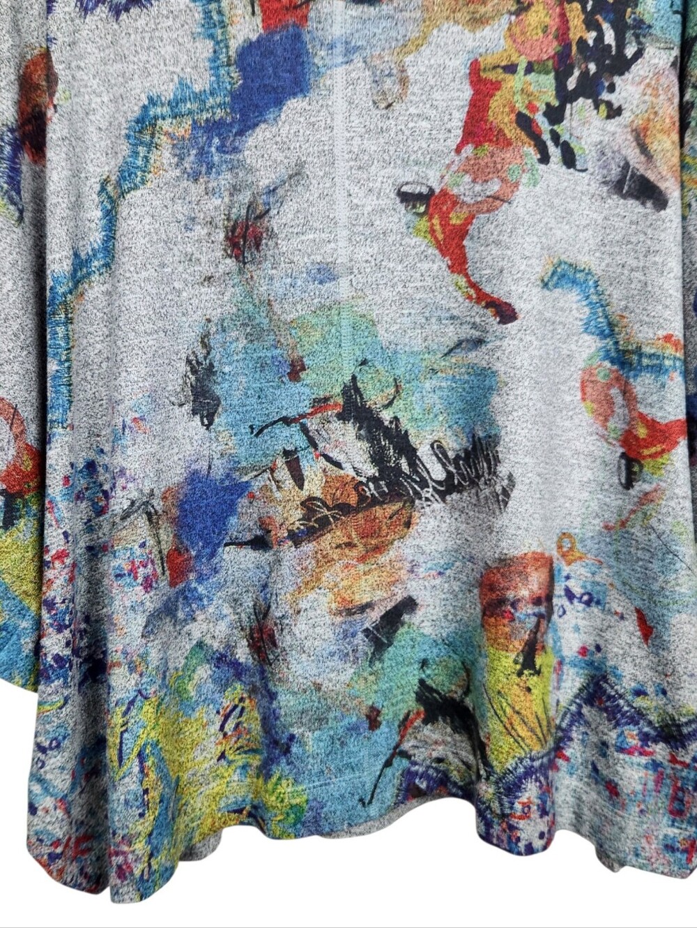 Inoah Art To Wear Lightweight Oversize Knit Poncho Womens Size XS - Picture 9 of 13